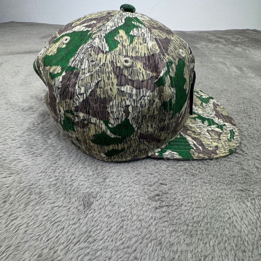 LRG Snapback Hat Mens OSFM Green Camo Excellent Textured Flat Brim Streetwear - Picture 5 of 9